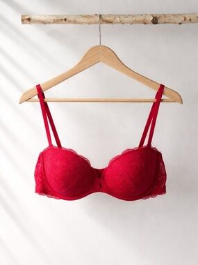 La SENZA Vibrant Red Lace Bra | 36B